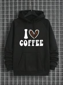 長袖連帽衛衣 - 黑色 - 查看 1