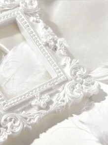 ROMWE 1 pieza Decoración vintage con diseño de marco - Blanco - Ver 4