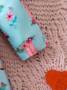 Đứa bé gái 2 Miếng Đồ họa Hoạt hình Đầm - Nhiều màu - Xem 5