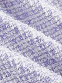 SHEIN MOD Button Detail Cami Top & Flare Leg Pants - Purple - View 3