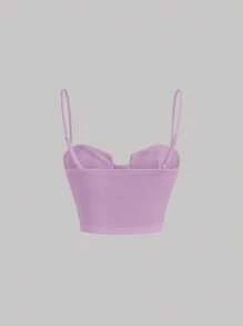 SHEIN MOD Top de tirantes bustier unicolor