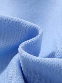 Baby Girl Letter Graphic Sweatshirt & Sweatpants - Blue - View 5