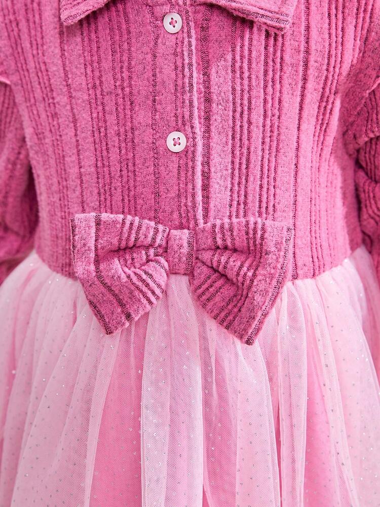 Baby Girls' Pink Fluffy Mesh Princess Dress