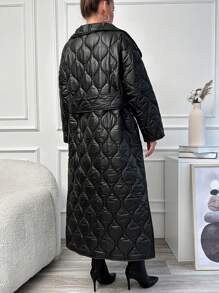 RueChic Ladies' Padded Jacket - Black - View 2