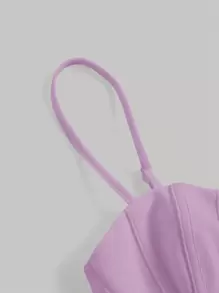 SHEIN MOD Top de tirantes bustier unicolor