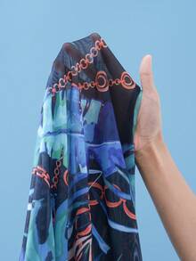 Swim Mulvari Tropical Print Cover Up Dress - Multicolor - View 6