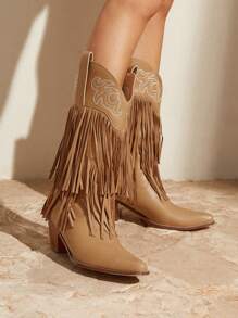 Styleloop 西式流蘇時尚女靴