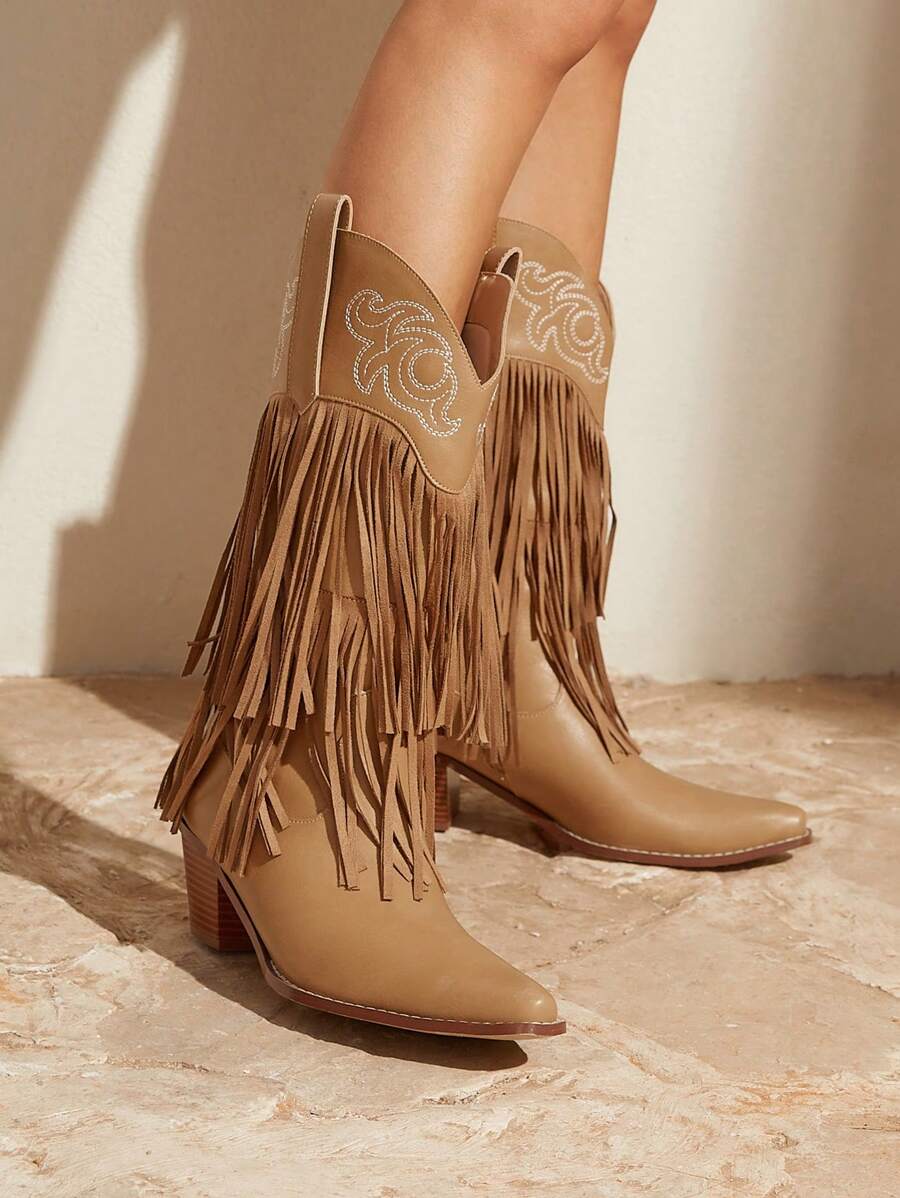 Styleloop 西式流蘇時尚女靴