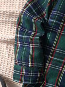 SHEIN 男童恐龍&格子印花3d玉米設計連帽衫 - 彩色 - 查看 3