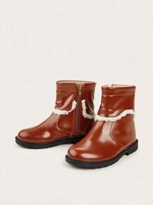 時尚新款百搭公主靴 - 棕色 - 查看 2