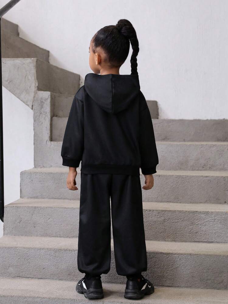 ヤングガール 蝶プリント パーカー＆スウェットパンツ