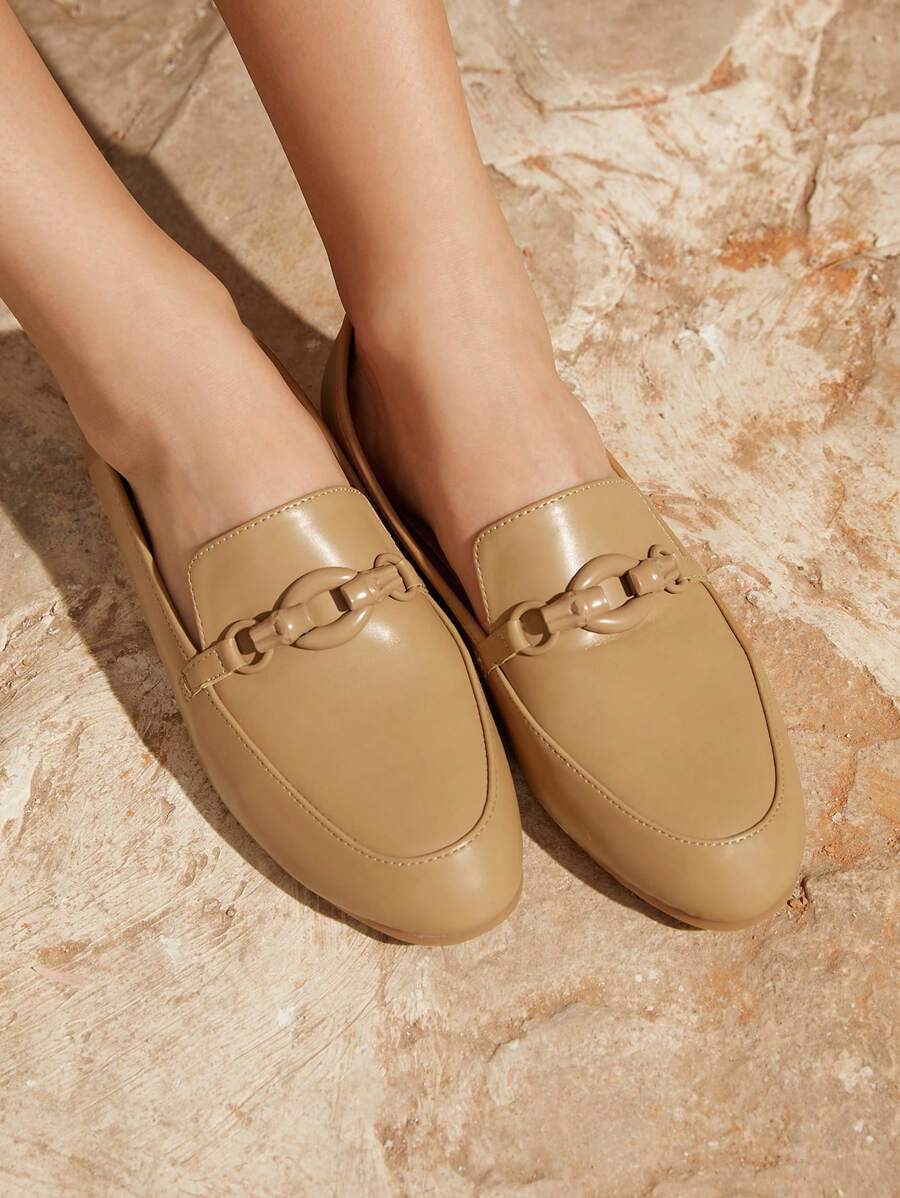 Women's Flat Shoes - Apricot - View 1