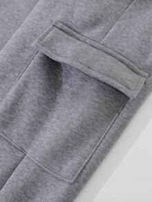 Tween Boy 3pcs Flap Pocket Side Sweatpants - Multicolor - View 5
