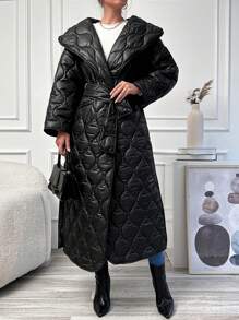 RueChic Ladies' Padded Jacket - Black - View 4