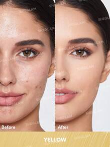 SHEGLAM 像是色彩修正遮瑕膏-黃色修正遮瑕膏持久亮白全覆蓋輕盈全天保濕遮瑕膏遮瑕膏 品牌 美容 化妝 化妝品 適合女性與女孩 完美搭配冬季 Y2K 時尚 流行 生日禮物 假期 派對準備就緒 最佳顏色