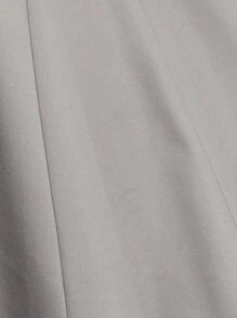 SHEIN Clasi Cloak Sleeve Double Breasted Cape Overcoat - Grey - View 7