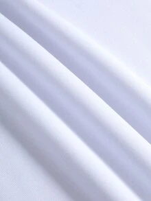 男士卡通圖案加絨內裏運動衫 - 白色 - 查看 6