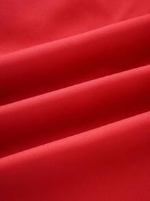 男士斜口口袋對比側線紅色西裝褲 - 紅色 - 查看 6