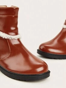 時尚新款百搭公主靴 - 棕色 - 查看 3