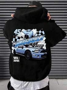 Manfinity EMRG Men's Hooded Sweatshirt - Black - View 4