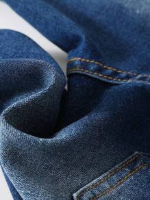 SHEIN Young Boy Distressed Jeans - Dark Wash - View 5