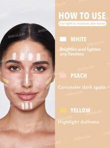 SHEGLAM Correcteur De Teint Like Magic-Correcteur De Teint Liquide Couleur PêChe Correcteur De Teint Longue Tenue Couvrance Totale Anti-Cernes Hydratant Toute La JournéE En Apesanteur Anti-Cernes NoëL Hiver Remise De DiplôMe Anniversaire Vacances ÉTé Automne Y2K ÉLéGant Mode Femmes Maquillage CosméTique FêTe Plage Voyage Camping Plein Air ÉCole Campus Excursion Festivals DéCoration Cadeau PréSent Rose Fille Cosplay Meilleur Couleur Charme Ambiance