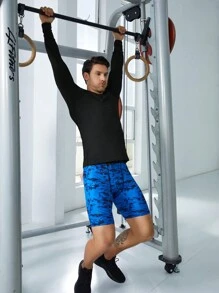 Manfinity Sport Corelite Men Solid Raglan Sleeve Sports Tee Long Sleeve Shirt