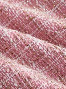 SHEIN MOD 女士無袖格紋連衣裙 - 粉色 - 查看 4