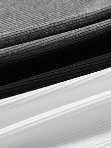 SHEIN Unity 3pcs Solid Crop Halter Top - Multicolor - View 4