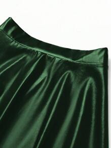 SHEIN Clasi 大尺碼半身裙 - 墨綠色 - 查看 7
