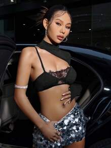 SHEIN ICON Women's Bodycon Top - Black - View 5