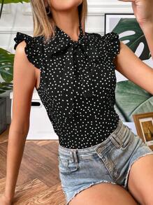 SHEIN Clasi 無袖襯衫 - 黑色 - 查看 1