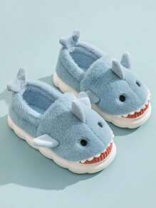 新款男士保暖拖鞋，冬季室内情侣保暖拖鞋 - 淺藍色 - 查看 4