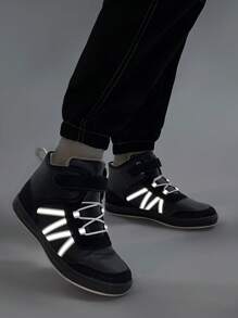 Fashionable Cool Patchwork Basic Style Boys' & Girls' Comfortable Sport Shoes With Flat Sole