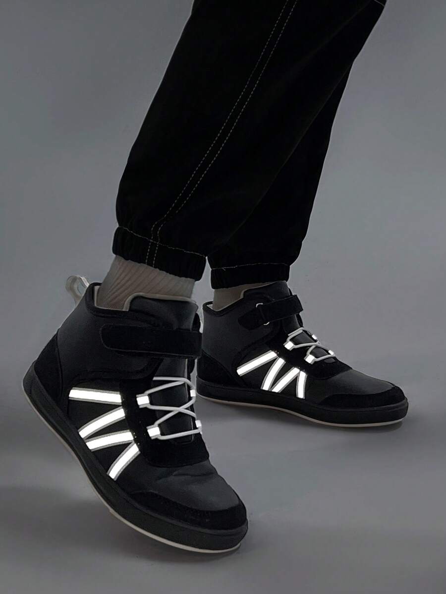 Fashionable Cool Patchwork Basic Style Boys' & Girls' Comfortable Sport Shoes With Flat Sole