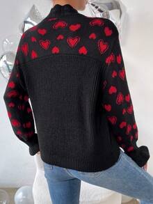 SHEIN Essnce Jersey De Cuello Redondo - Negro - Ver 2