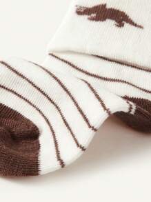 Cozy Pixies 6pairs/pack Cute Dinosaur Pattern Baby Socks With Folded Cuff - Multicolor - View 6