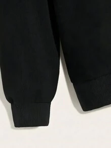 Manfinity Sport Corelite 1 pezzo Felpa con cappuccio da uomo con tasca a canguro, coulisse e stampa a righe