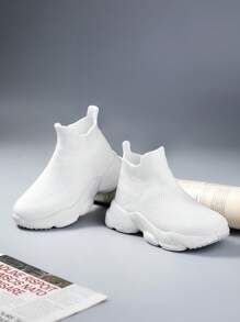 Top Alto Confortável E Suave Ocasional Infantil Botas