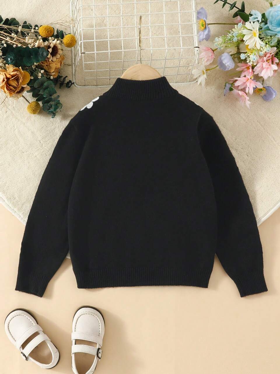 Leisure Floral Girls' Sweater