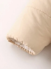 Baby Boy 3D Ear Design Hooded Duffle Padded Coat - Beige - View 6