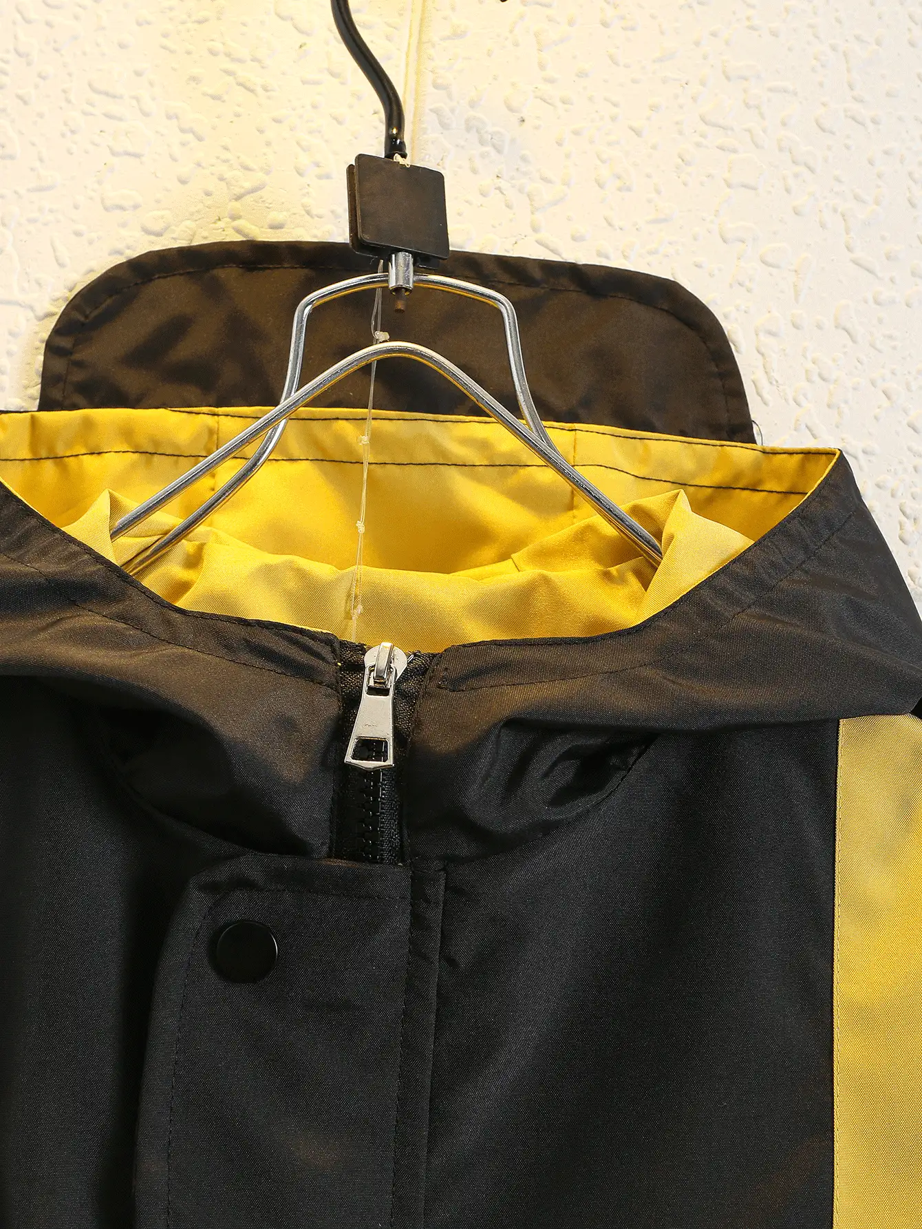 Young Boy Two Tone Hooded Coat - Multicolor - View 5