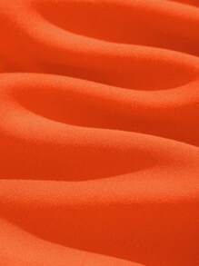 Manfinity Dauomo Quần short nam cạp chun rút túi chéo - trái cam - Xem 4