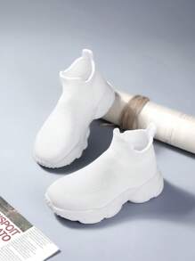 Top Alto Confortável E Suave Ocasional Infantil Botas