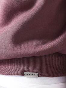 SUMWON 重量级经典运动衫超大版型休闲套头衫冬季分层必备家居服运动休闲街头服饰秋季时尚 - 淺灰紫 - 查看 7