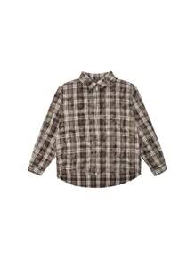 Camicia profumata a quadri alla moda MT99 per coppie, design unisex, versatile e casual