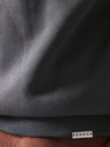 SUMWON Premium Heavyweight Crewneck Sweatshirt Classic Athletic Pullover Casual Loungewear Winter Essential Streetwear Basic Relaxed - Dark Grey - View 6