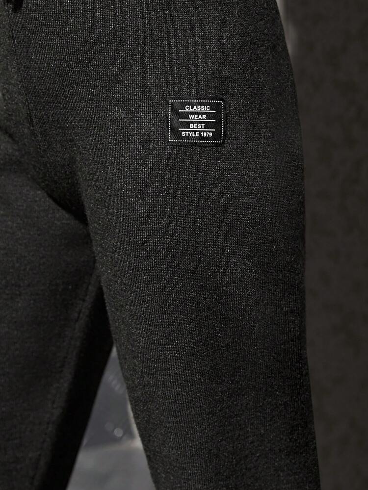 Tween Girl Sporty Fit Flared Trousers With Slit Hem