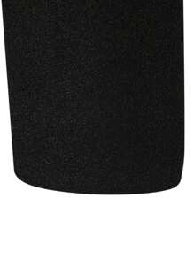 男士西裝領前紐扣花呢外套 - 黑色 - 查看 3