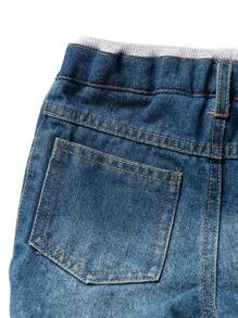 Baby Boy Ripped Jeans - Medium Wash - View 5